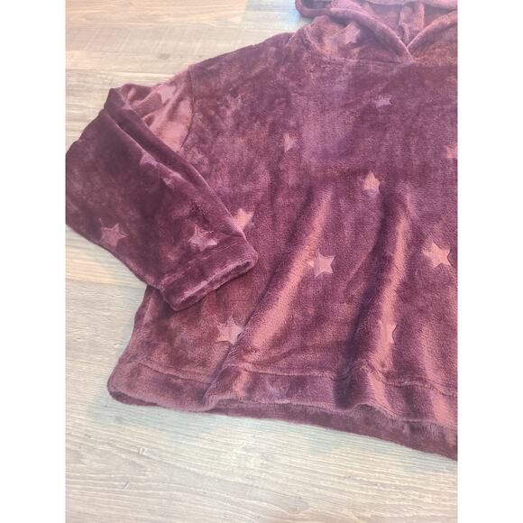 Joyspun small womens plush pj star purple hoodie new with tags - Picture 2 of 11